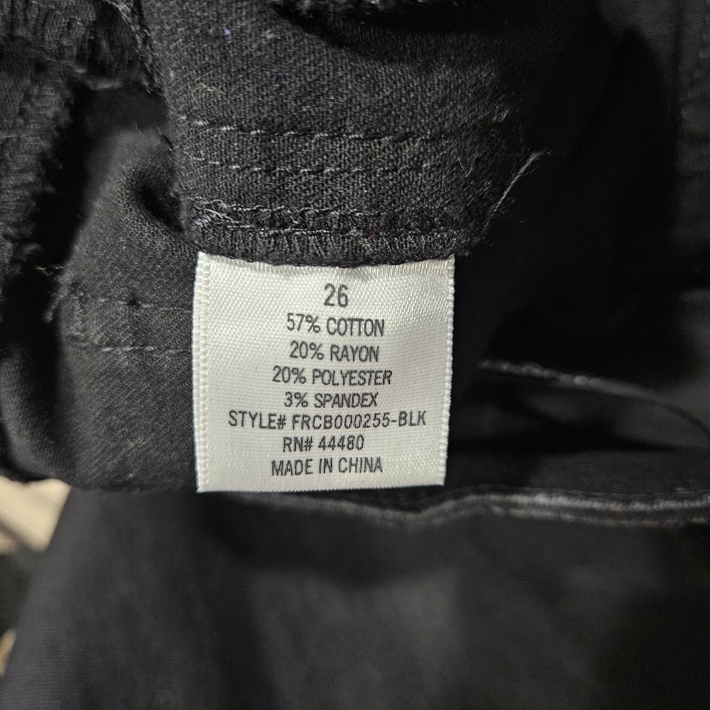 Black Harper Jeans with Zipper Pockets - Picture 7 of 8